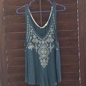 Teal summer top